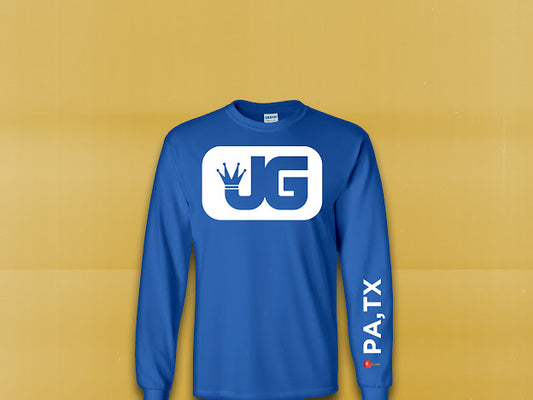 All Blue Long Sleeve With PA,TX