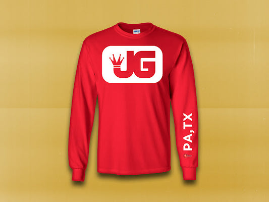 All Red Long Sleeve With PA,TX